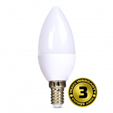LED žiarovka, sviečka, 6W, E14, 3000K, 510lm
