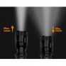 LED nabíjacie svietidlo, 600lm, Cree XM-L2 T6, zoom, Li-Ion