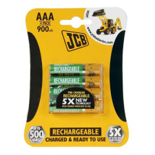 JCB RTU NiMH AAA/R03, 900mAh, prednabitá, blister 4 ks