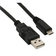 USB kábel, USB 2.0 A konektor - USB B micro konektor, sáček, 1m