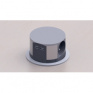 Výsuvný blok zásuviek, 3 zásuvky, 2x USB, kruhový tvar nízky, predlžovací prívod 2m, 3 x 1mm2, strieborný
